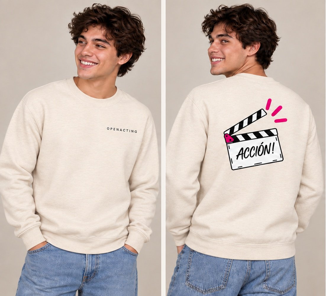 Sudadera sin capucha «ACCIÓN!» product image (2)