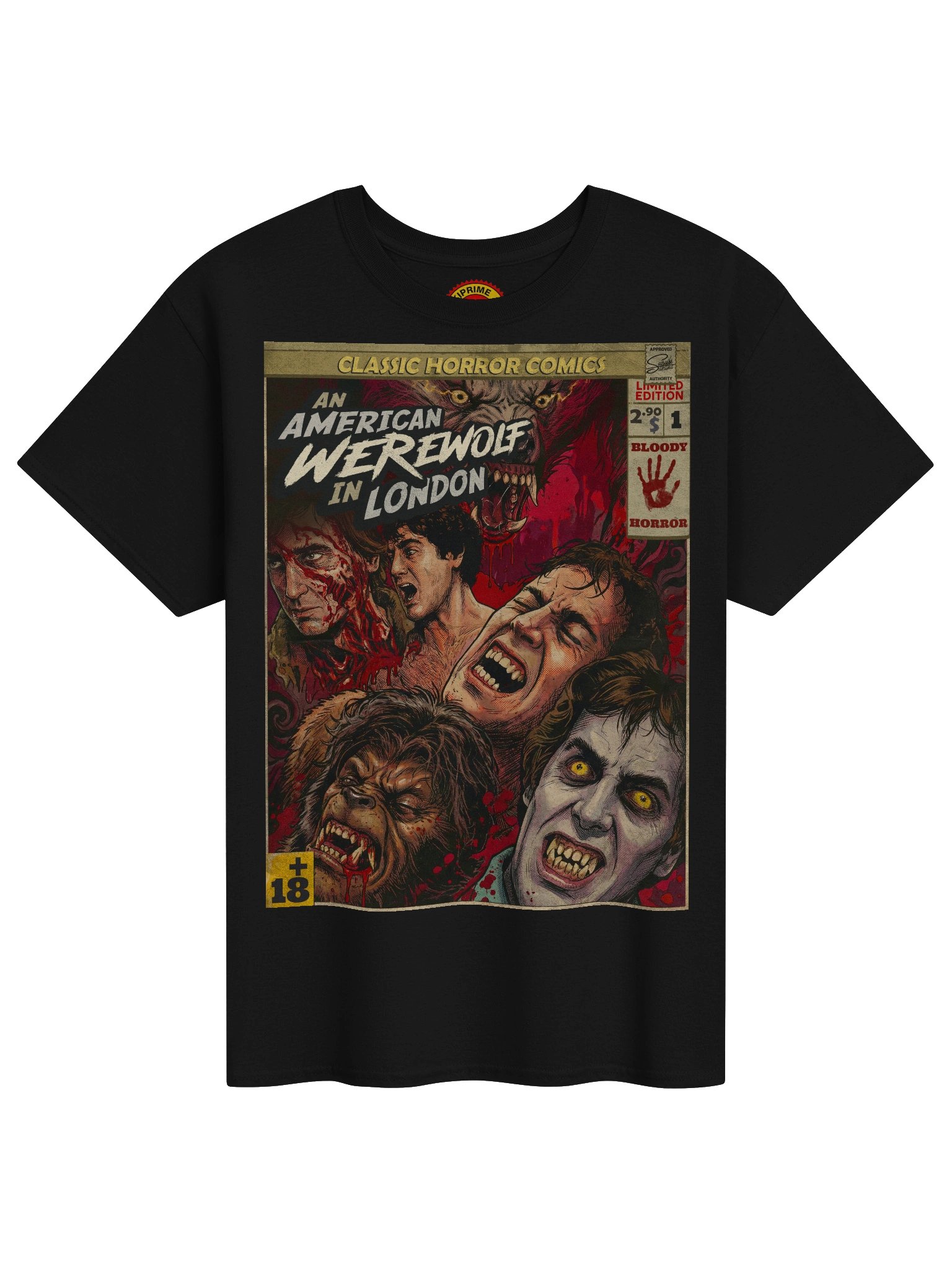 An American Werewolf in London Movie Comic Art T-Shirt product image (1)