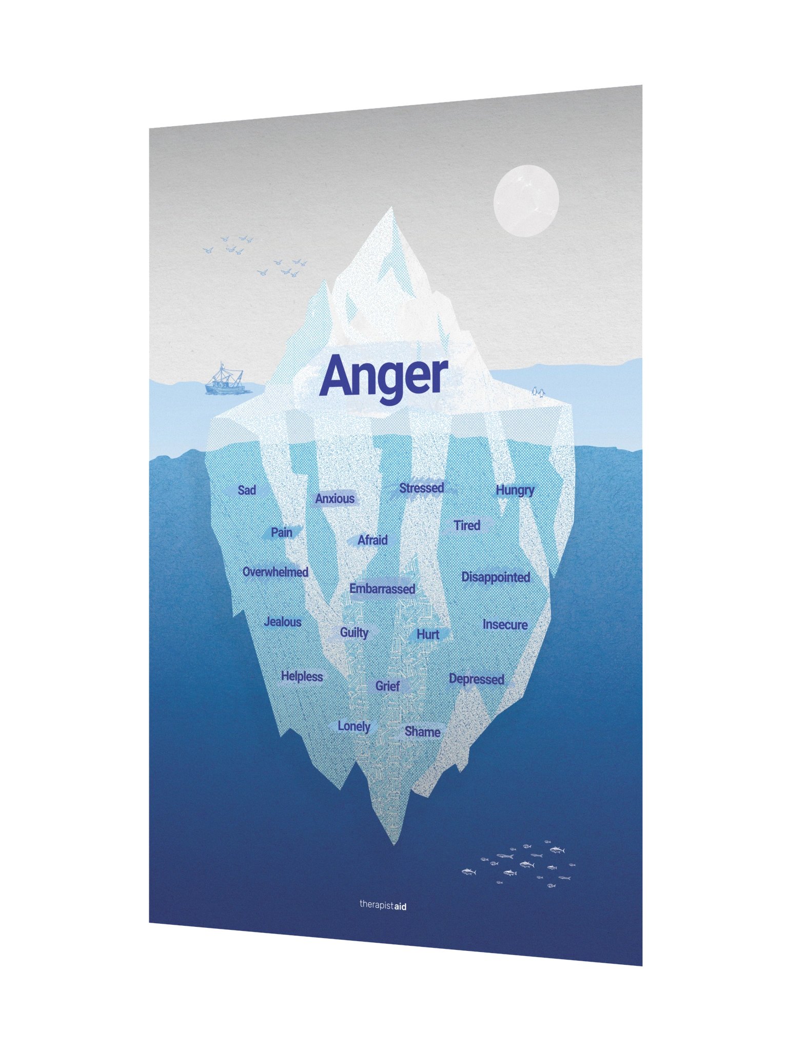 Anger Iceberg poster (papercraft style) product image (3)