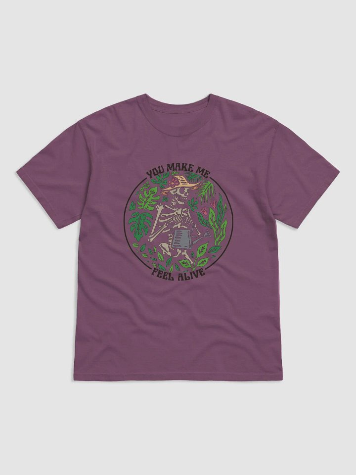 You Make Me Feel Alive T-Shirt | Funny Skeleton Gardening and Cottagecore T-Shirt for Plant Lovers product image (8)