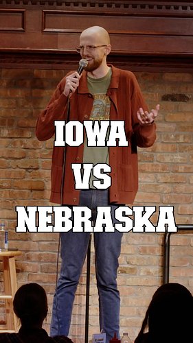 The only beef Iowa has is with Nebraska… #nebraska #iowa #desmoines #standup #cyclones #huskers #midwest #midwesthumor