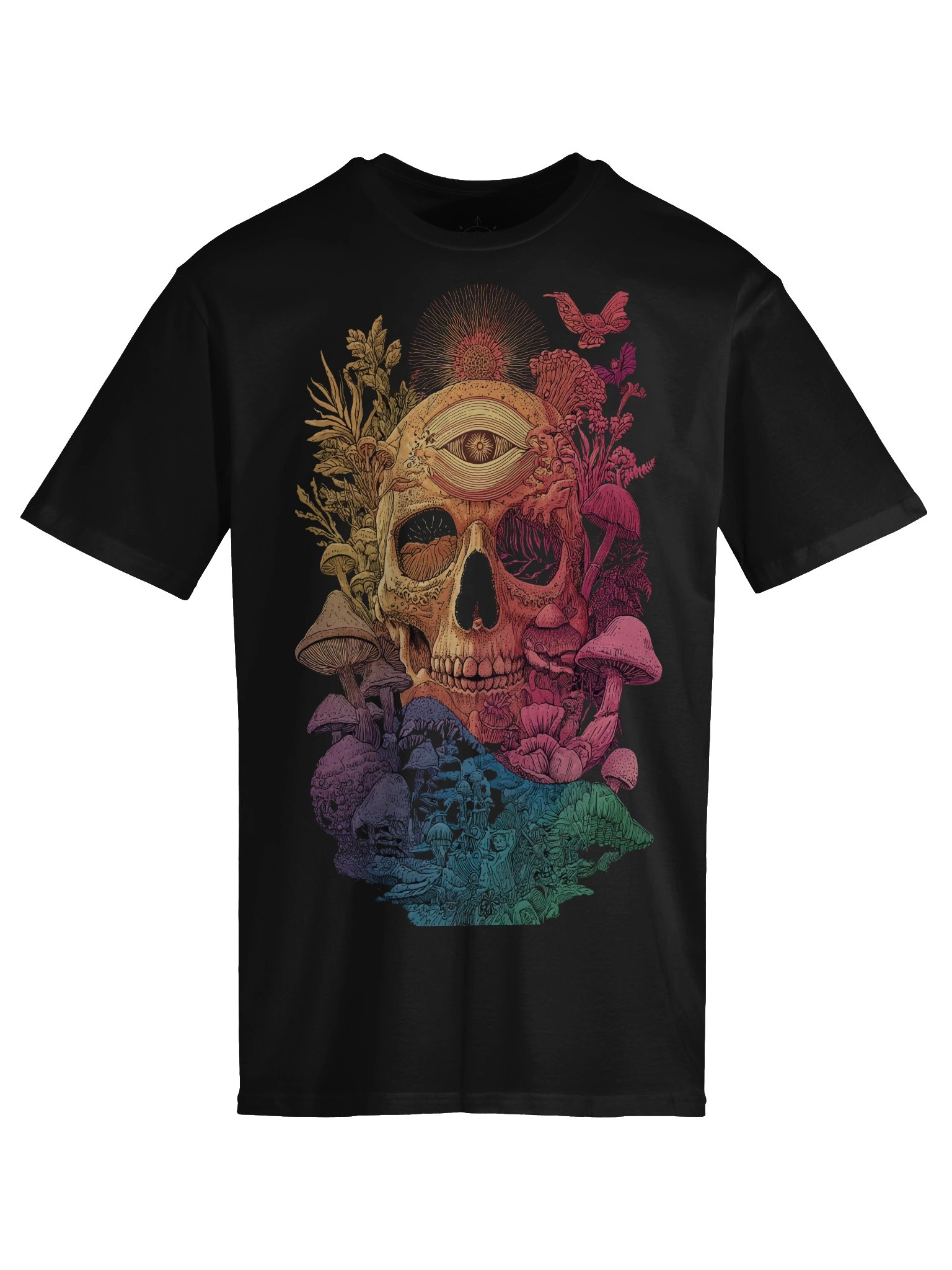 Third Eye Skull & Mushrooms Psychedelic Tee product image (9)