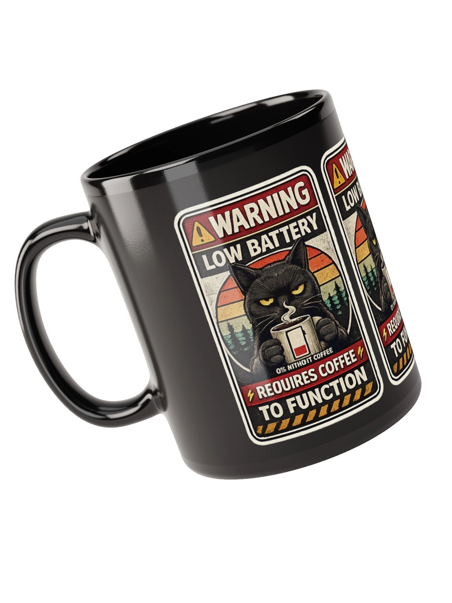 Warning: Low Battery – Requires Coffee Mug product image (5)