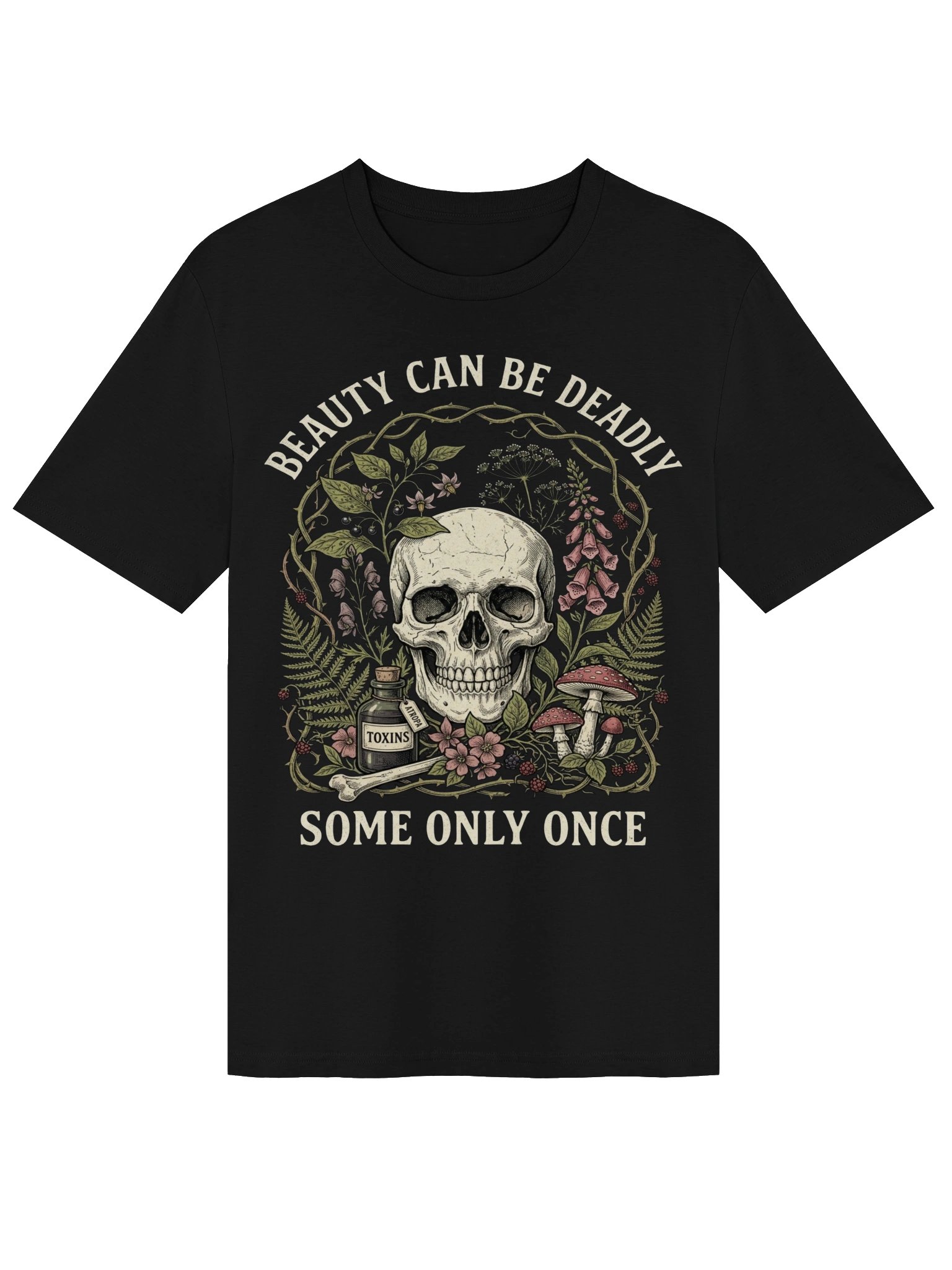 Beauty Can Be Deadly – Vintage Gothic Graphic T-Shirt product image (6)