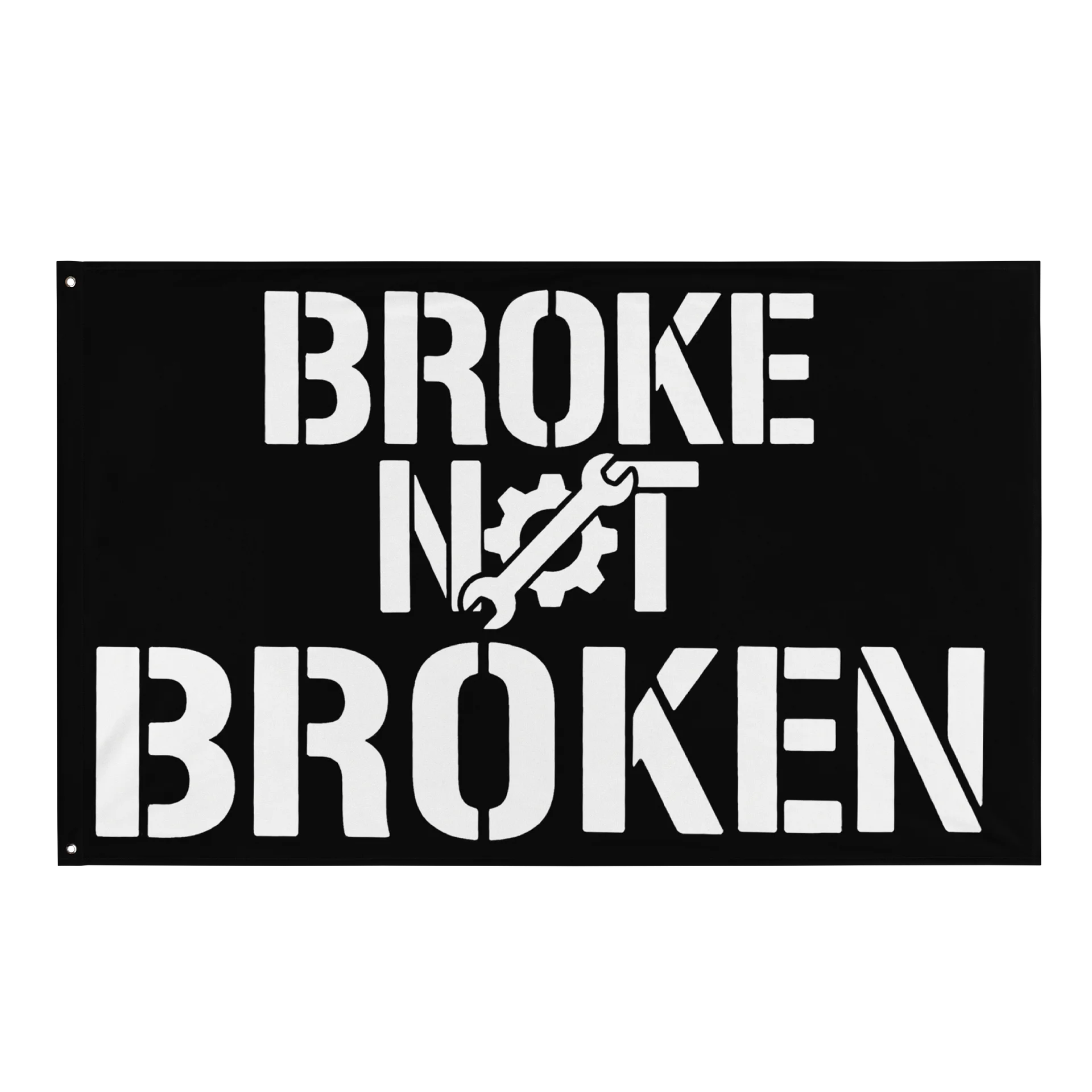 "Shop Banner" Wall Flag - Shop Standard | Broke Not Broken product image (1)