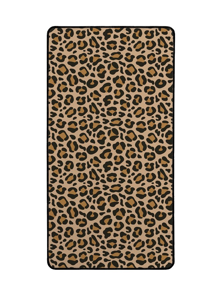 Stylish Custom Leopard Print Desk Mat for Your Workspace product image (2)