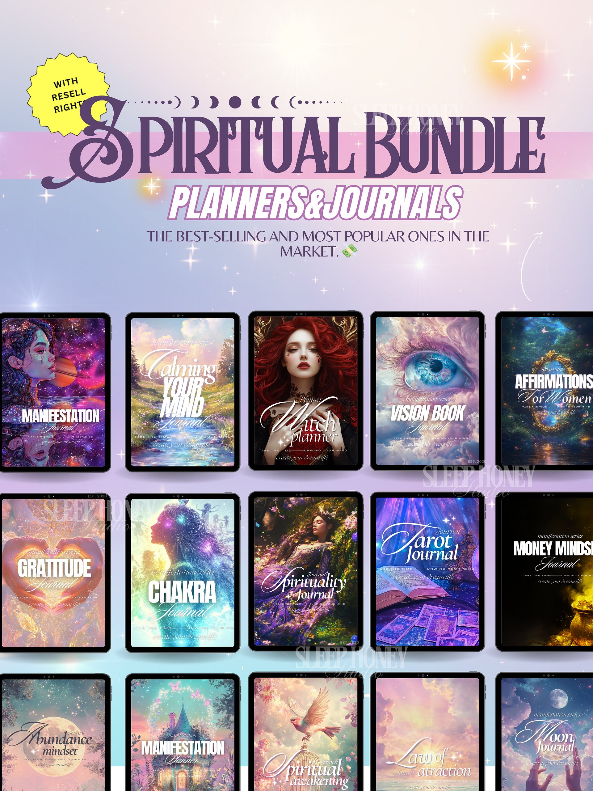 Spiritual Planners/Journals Bundle | MRR PLR Bundle product image (2)