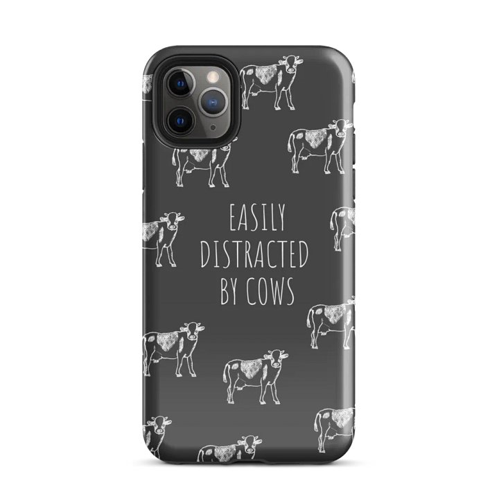 "Easily distracted by cows" black case for iPhone® product image (51)