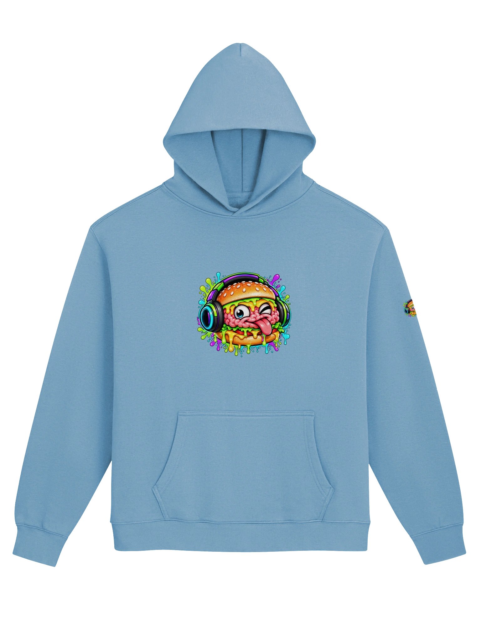 Burger For BrainZ Neon Burger Hoodie product image (1)