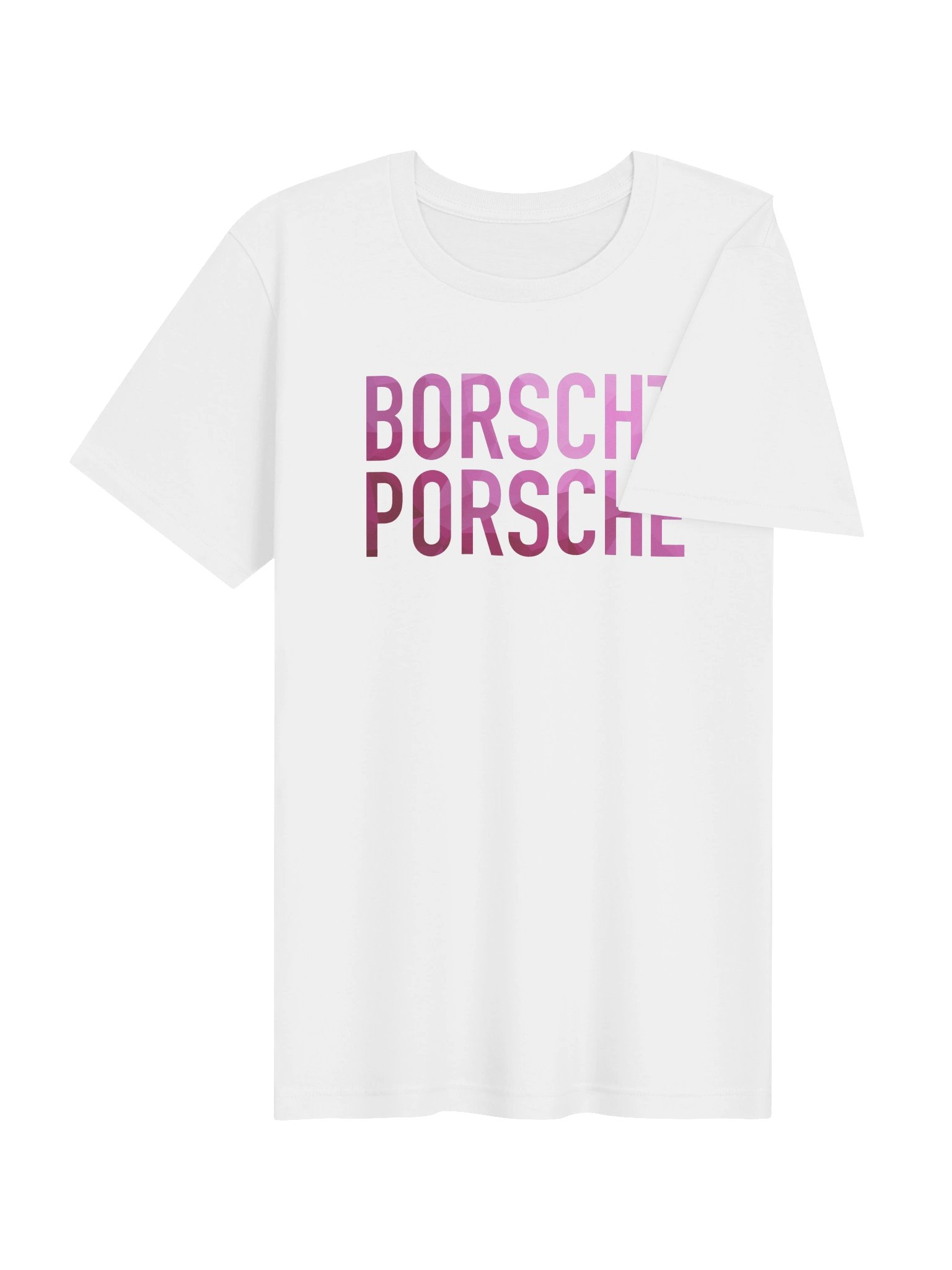 Classic Pink Borscht Porsche T-Shirt (white) product image (4)