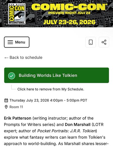 Surprise! I’ll be at San Diego Comic Con! My panel with Erik Patterson begins Thursday at 4 pm with a book signing at 5 pm in...