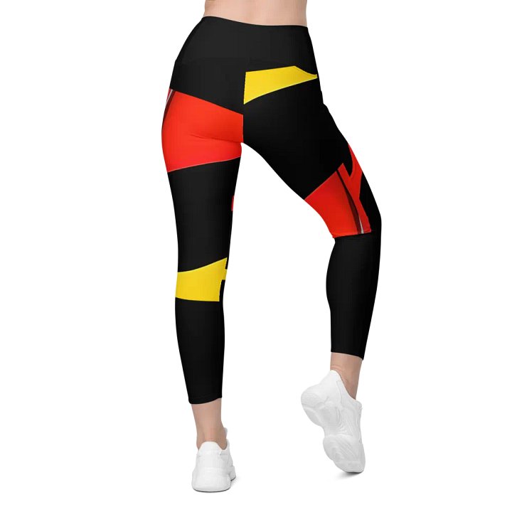 Sunset Aura Crossover Leggings with Pockets product image (2)