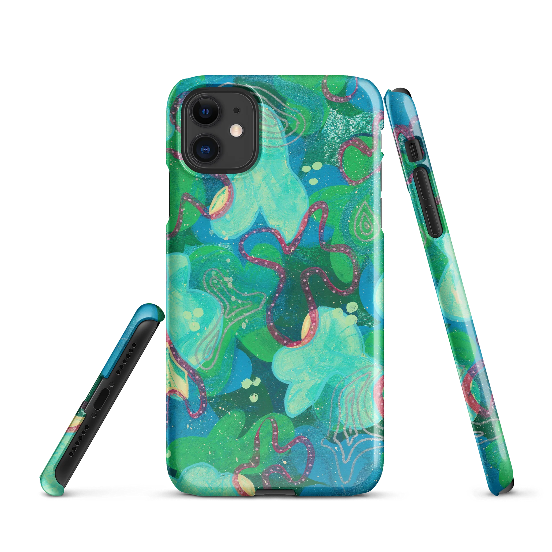 Lily Pad Blobs iPhone case product image (1)