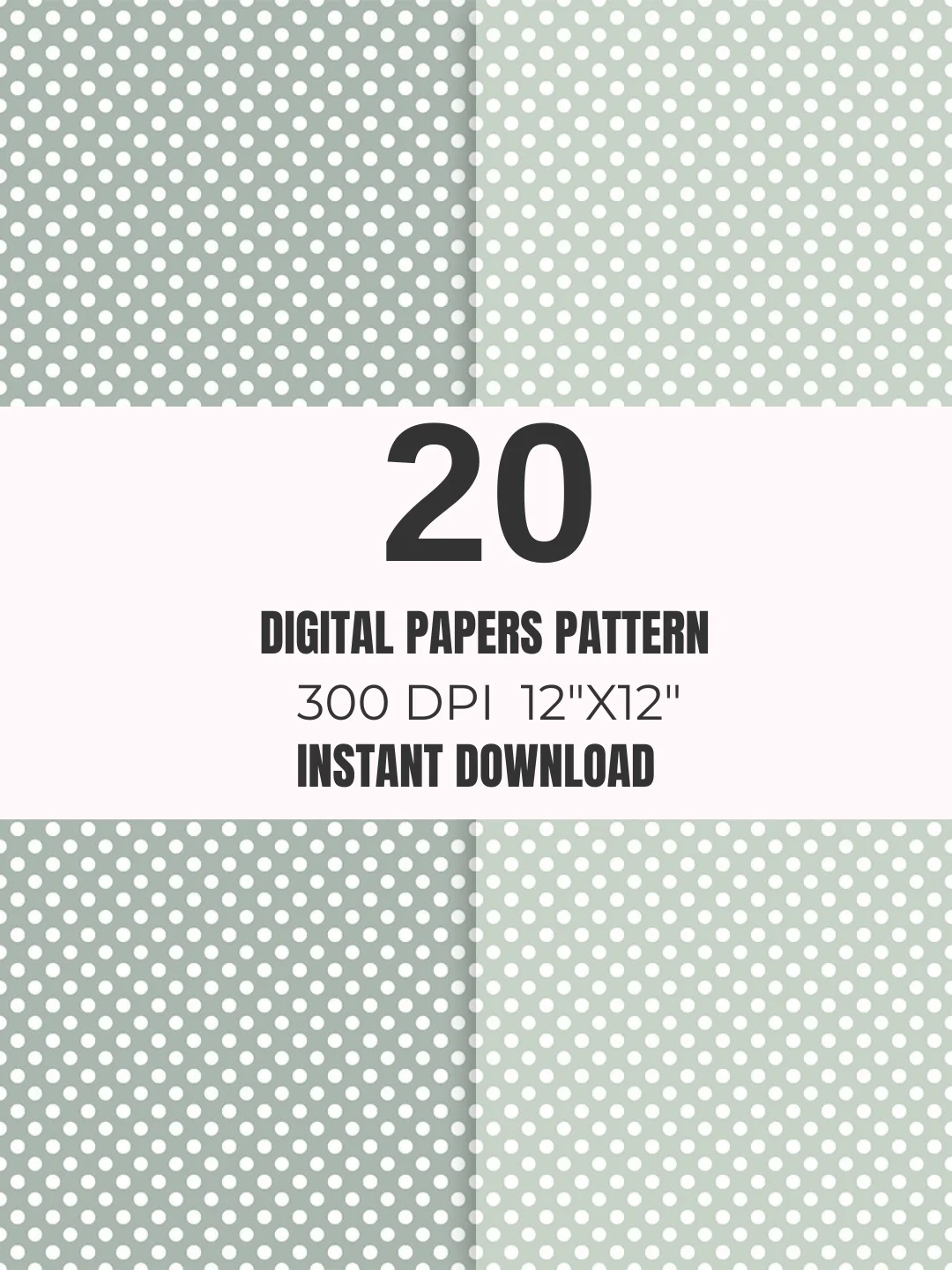 Pastel Pink & Sage Seamless Paper Pack 20 product image (9)
