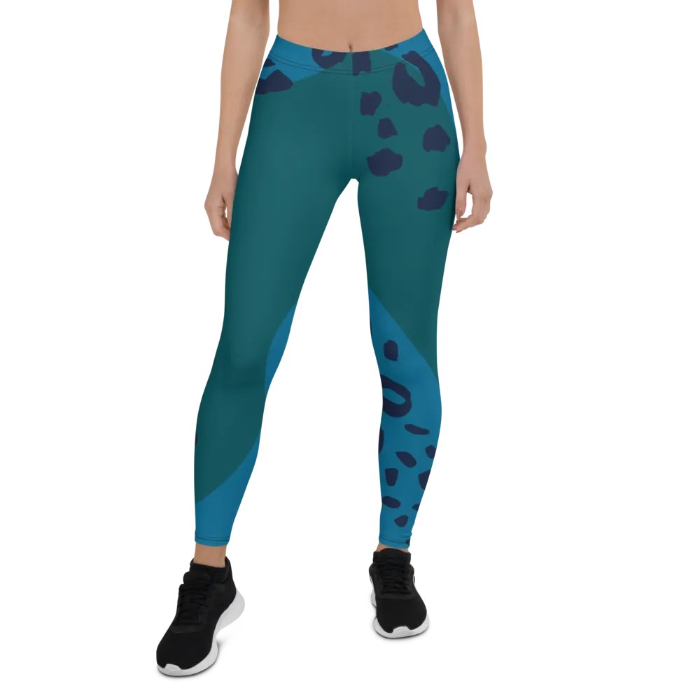 Teal Jungle All-Over Leggings product image (1)
