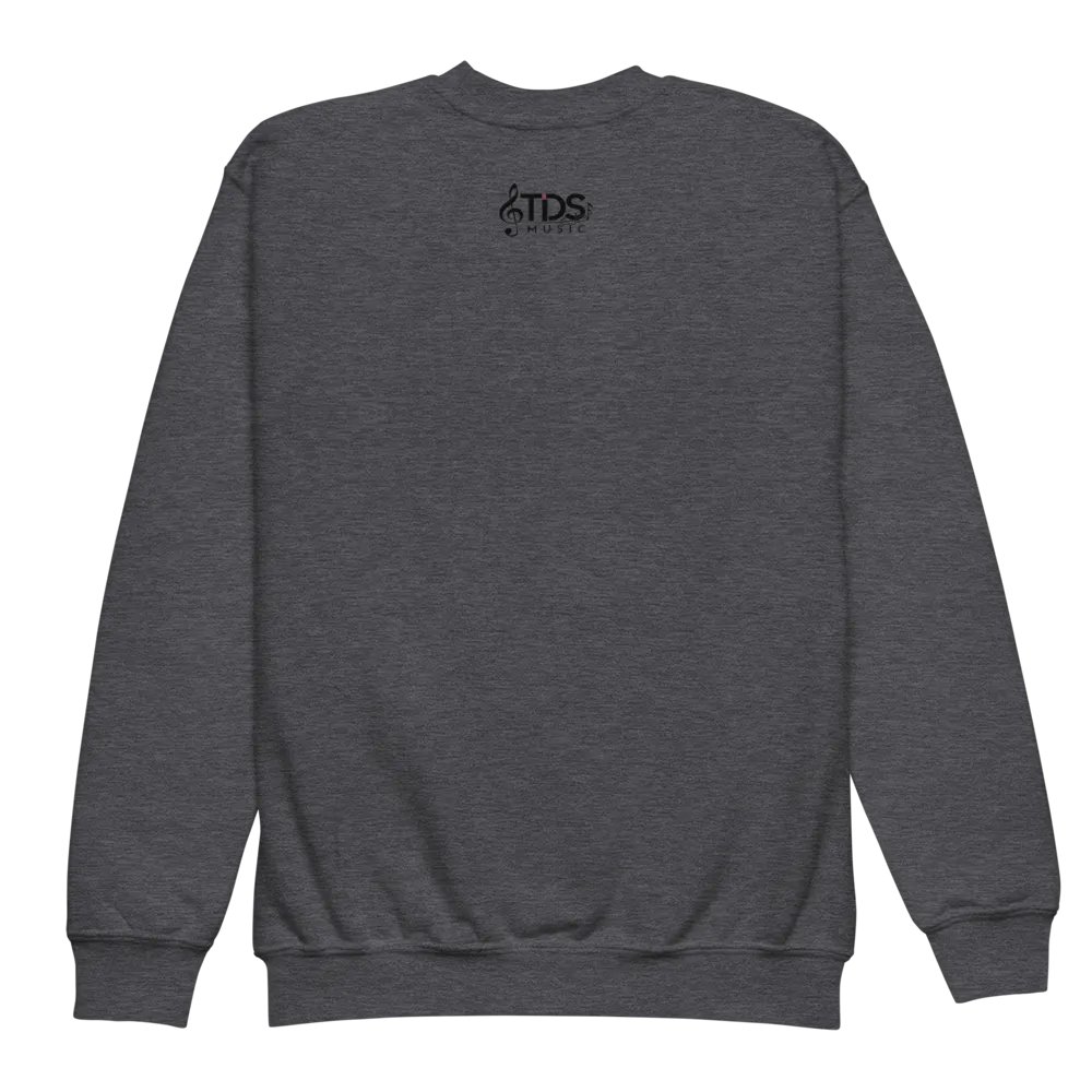 TDS Music Youth Crew Neck Sweatshirt in Blue, White, Black, Red, Gray (XS-XL) product image (11)