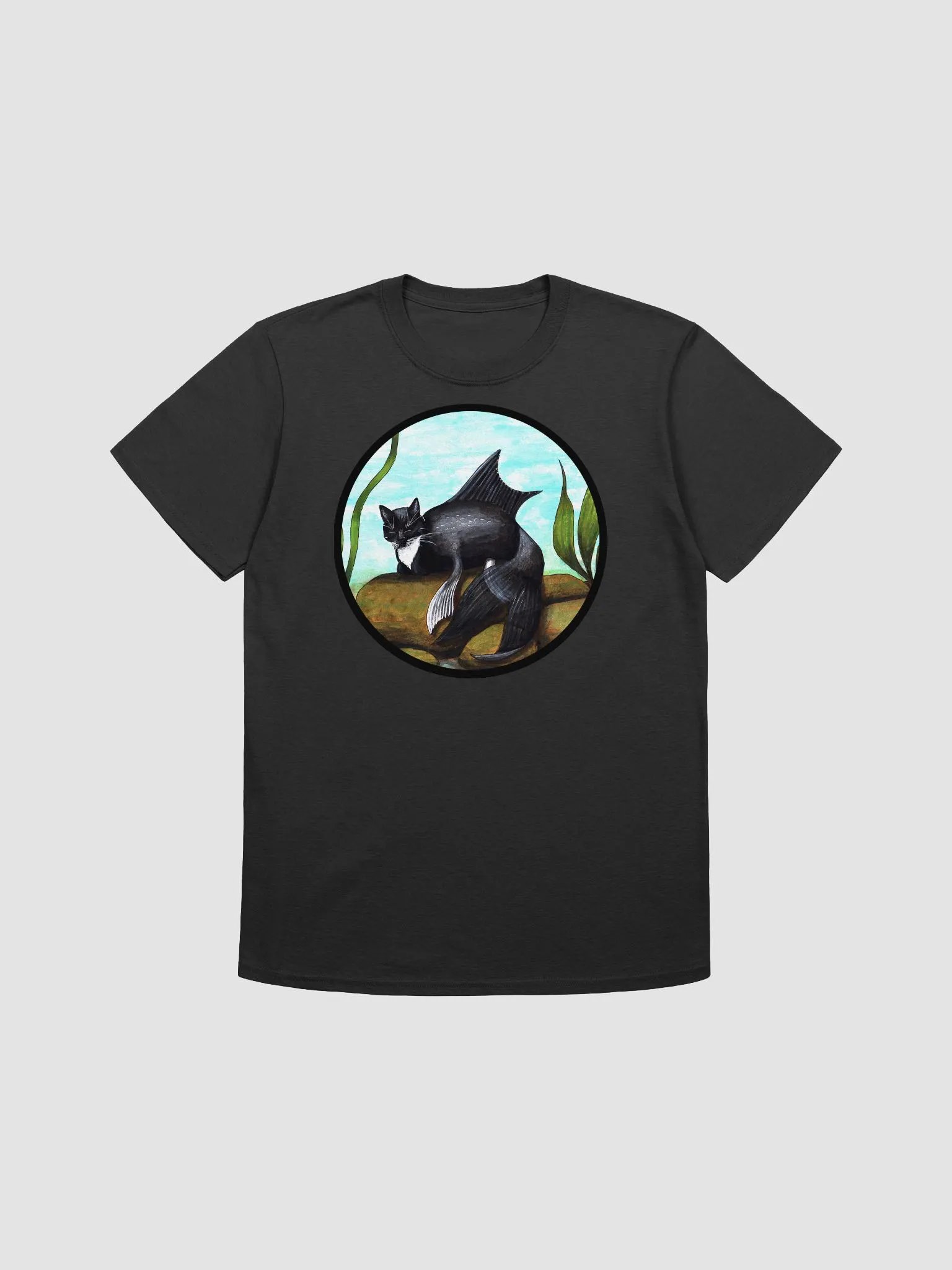 Mermeow Tuxedo T Shirt product image (2)