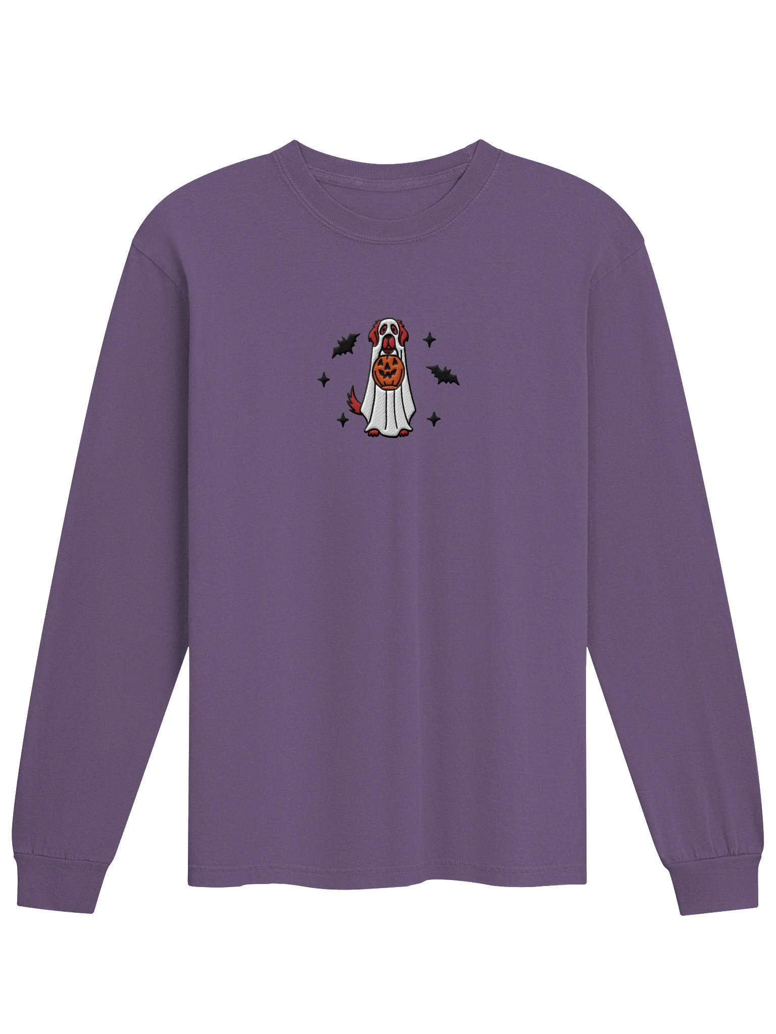 Halloween Golden Retriever(Red) Embroidered Long-Sleeve T-Shirt product image (17)