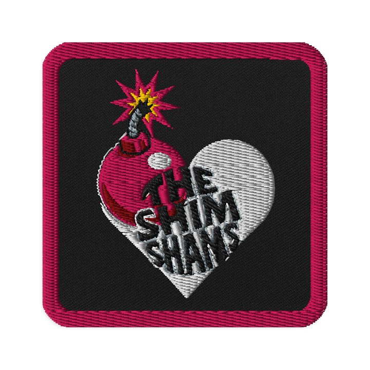 Love Bomb Embroidered Patch- Square product image (1)