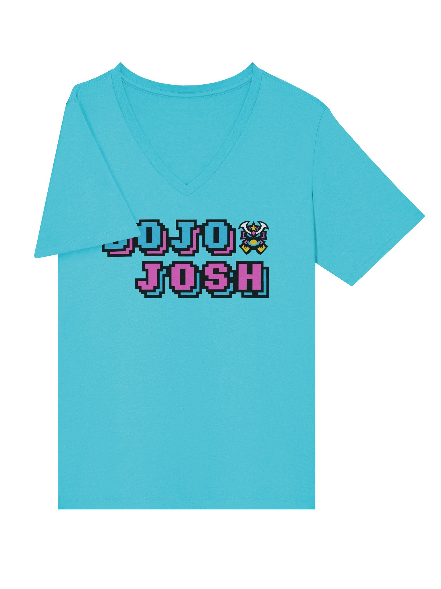 Women's Relaxed Fit Dojo V-Neck (Turquoise) product image (5)