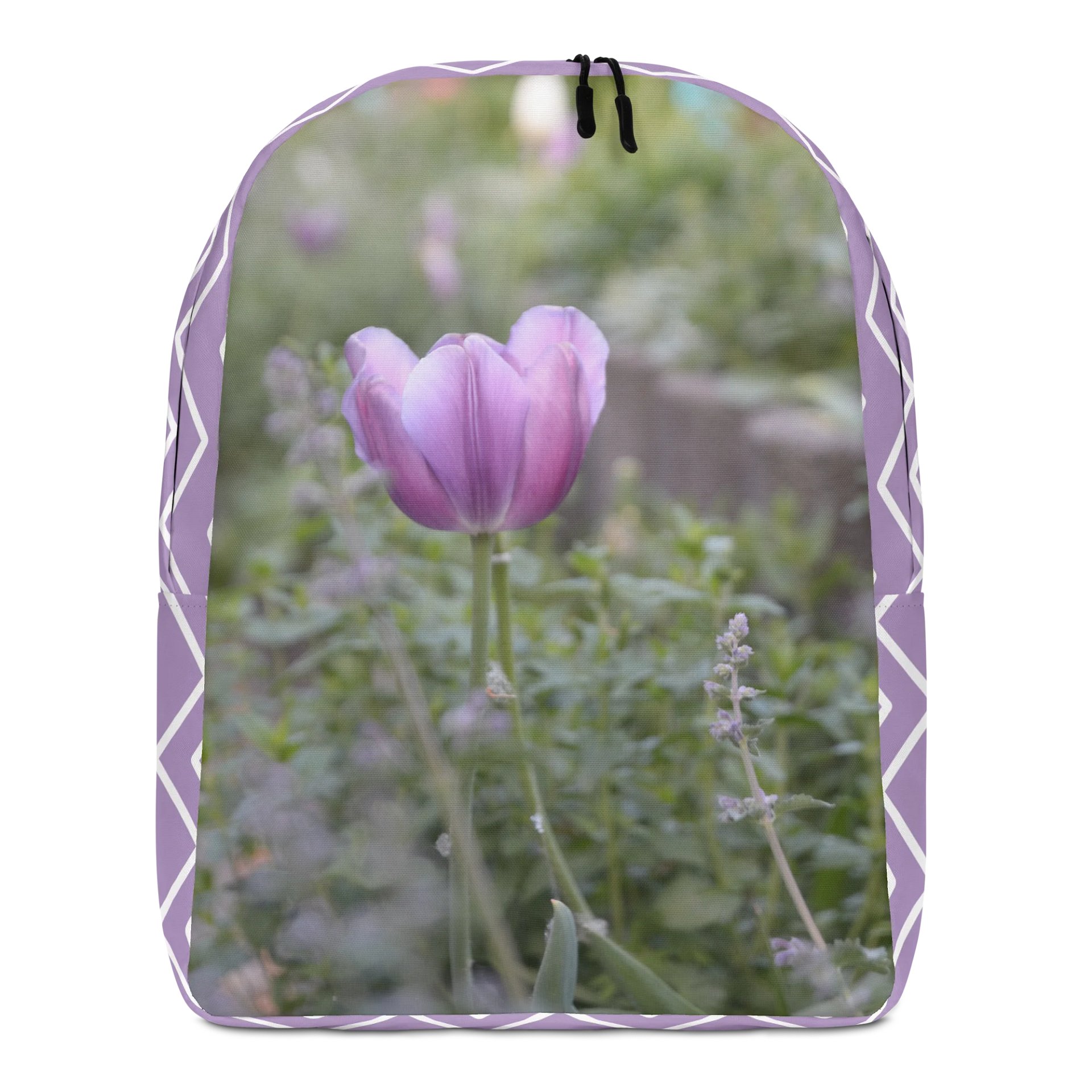 Design-backpack - Purple tulip (Pattern Design) product image (3)