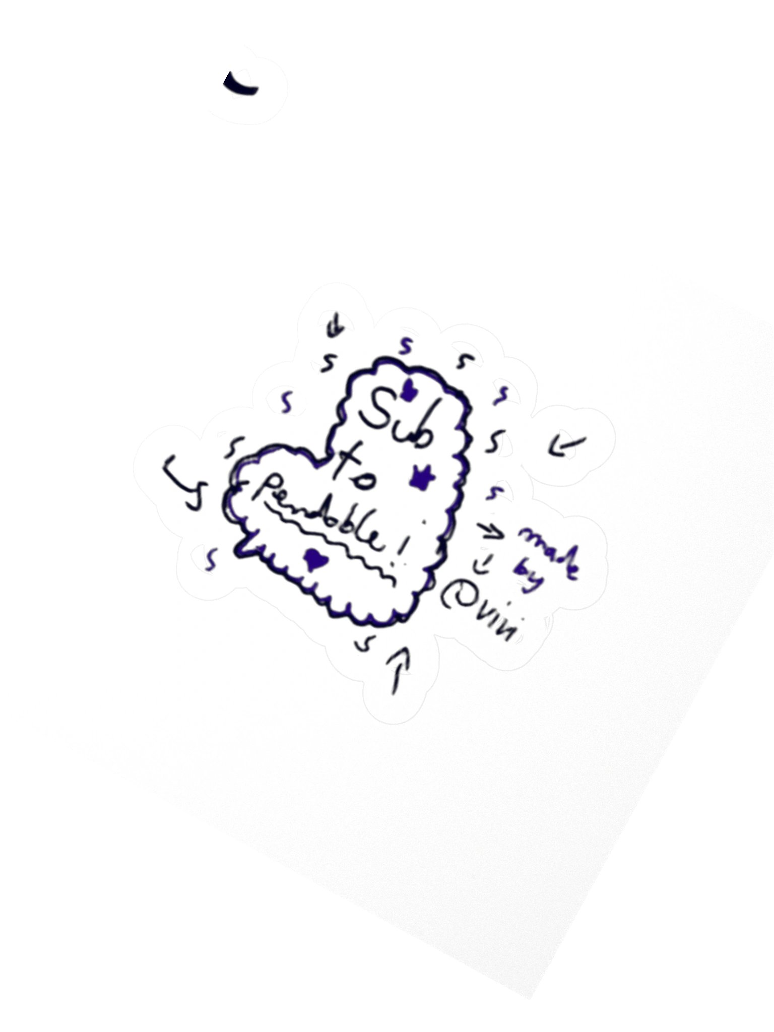 Sub to Pendoble Sticker product image (2)