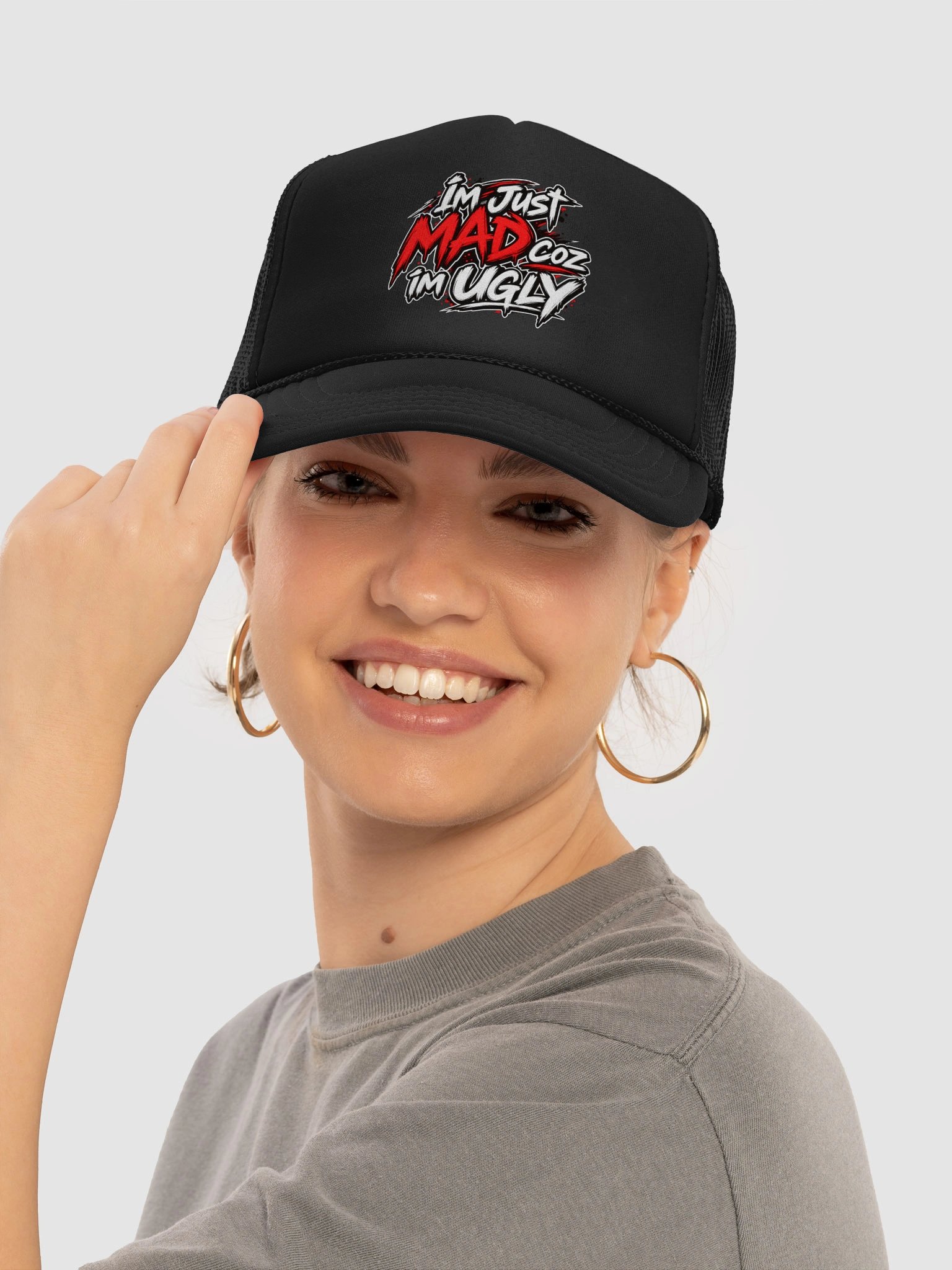 I’m Just Mad Coz I’m UGLY Trucker Cap product image (25)