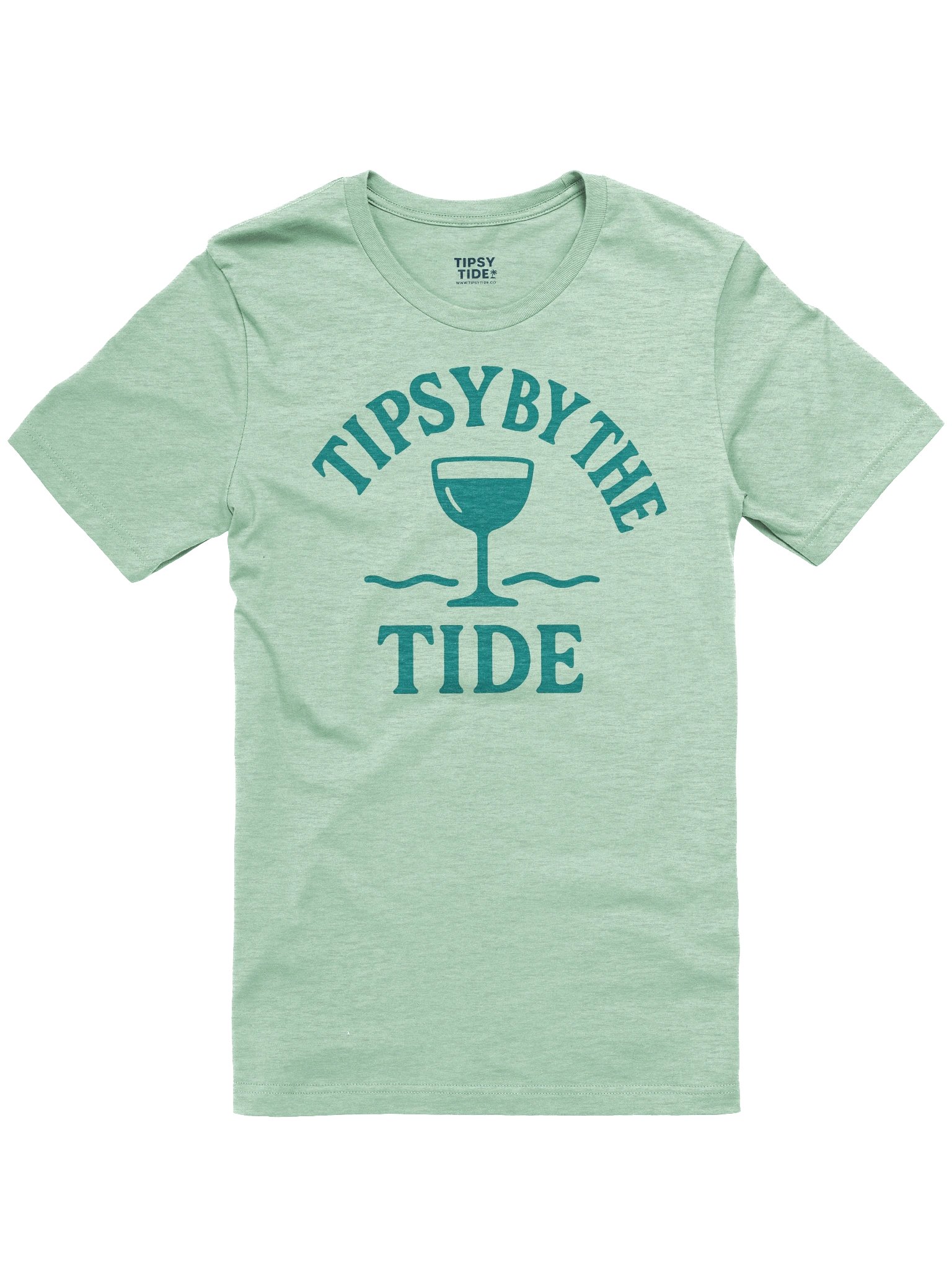Tipsy by the Tide Wine Glass T-Shirt product image (4)