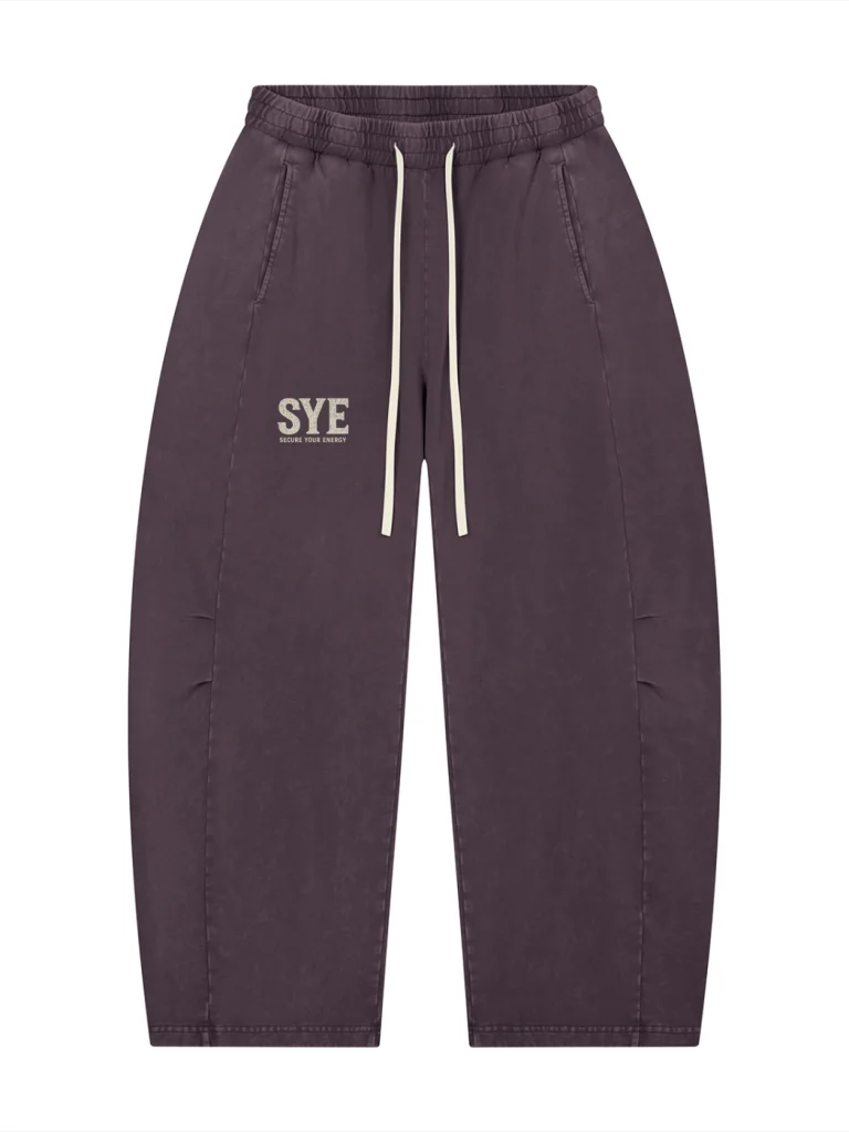 SECURE YOUR ENERGY Unisex Mineral Wash Barrel Leg Pants product image (5)
