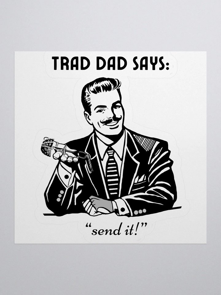 Trad Dad - Kiss-Cut Silhouette Sticker product image (3)