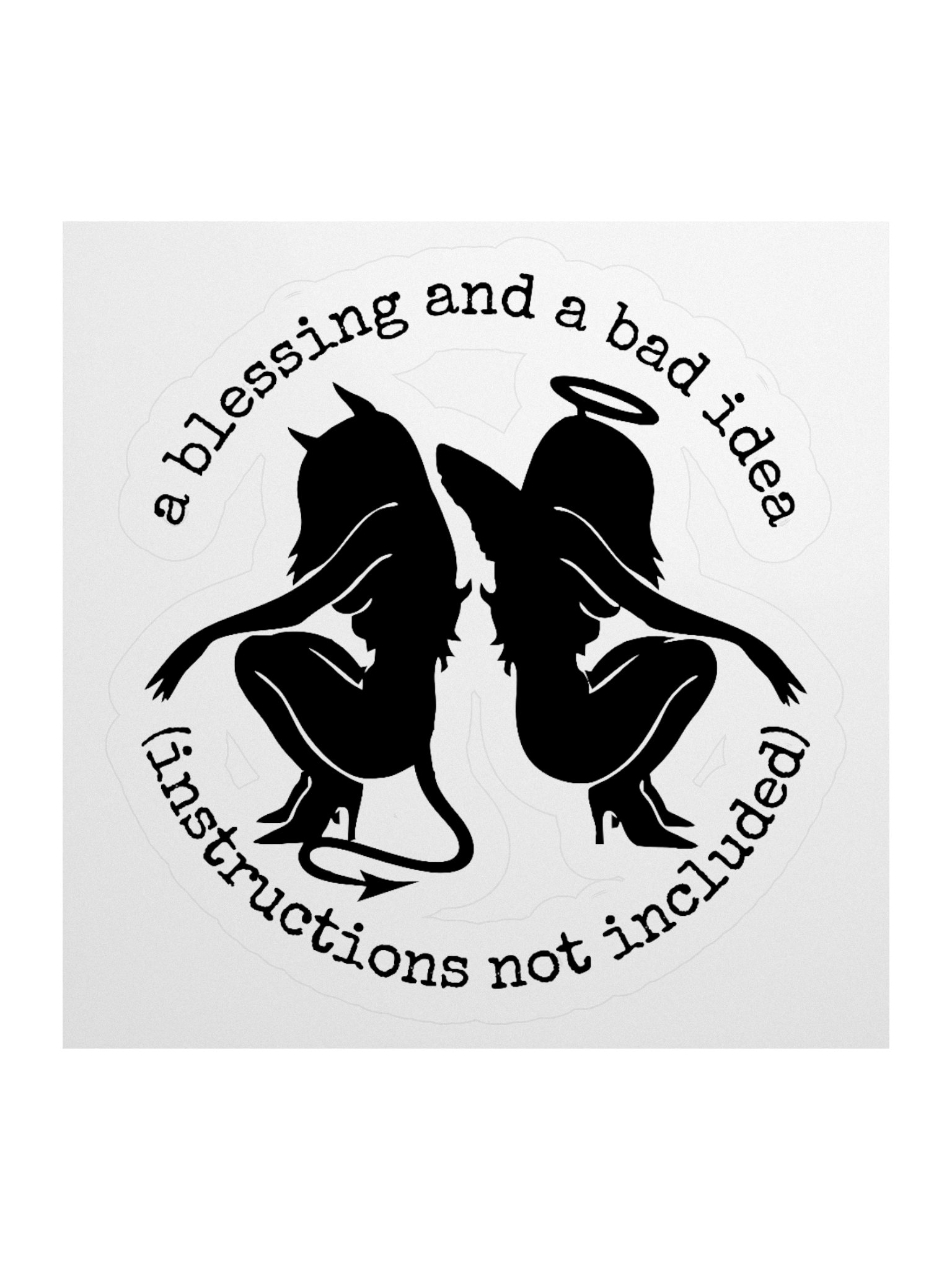 instructions not included Kiss Cut Sticker product image (3)