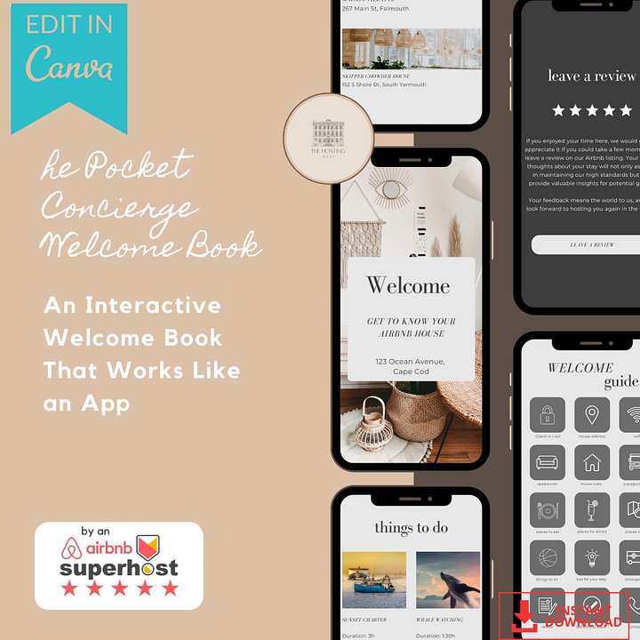 Digital Airbnb Welcome Book Template product image (2)