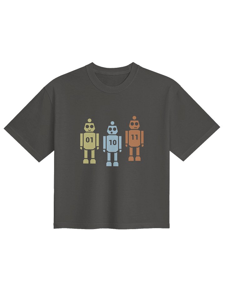 3 Binary Robots - Women's Boxy T-Shirt product image (1)