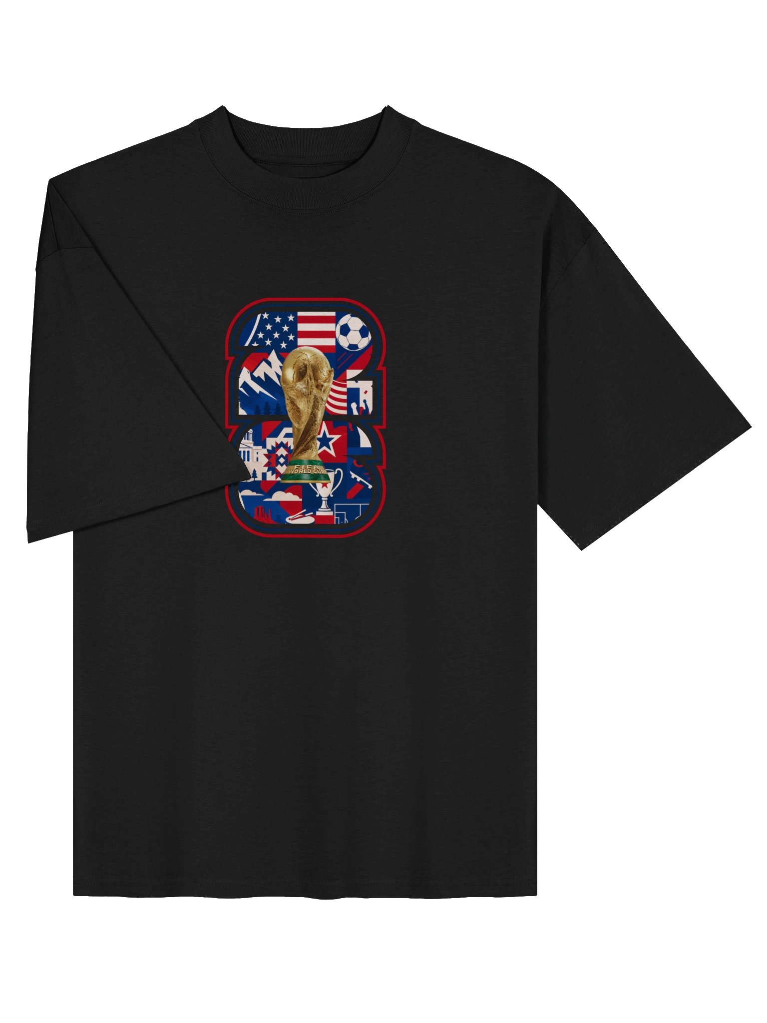 Soccer World Cup No. 8 Oversized Tee product image (9)