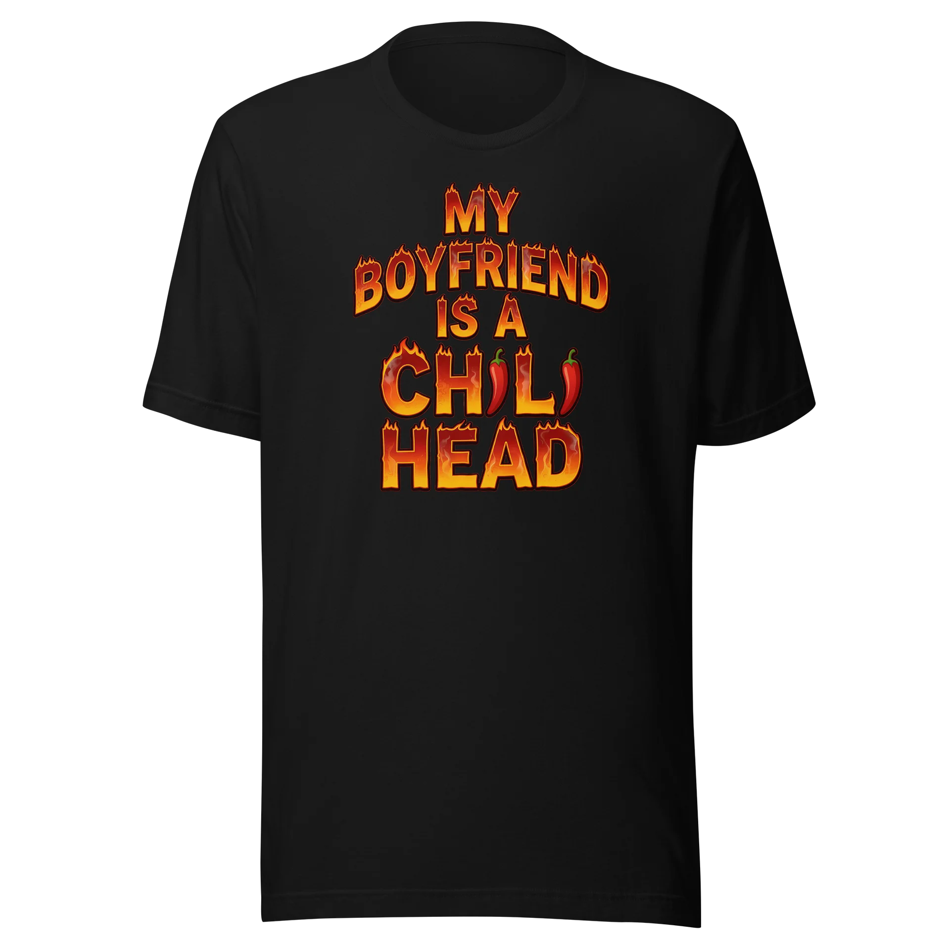 Women's My Boyfriend Is A Chili Head 'Red Logo ' Tshirt product image (1)