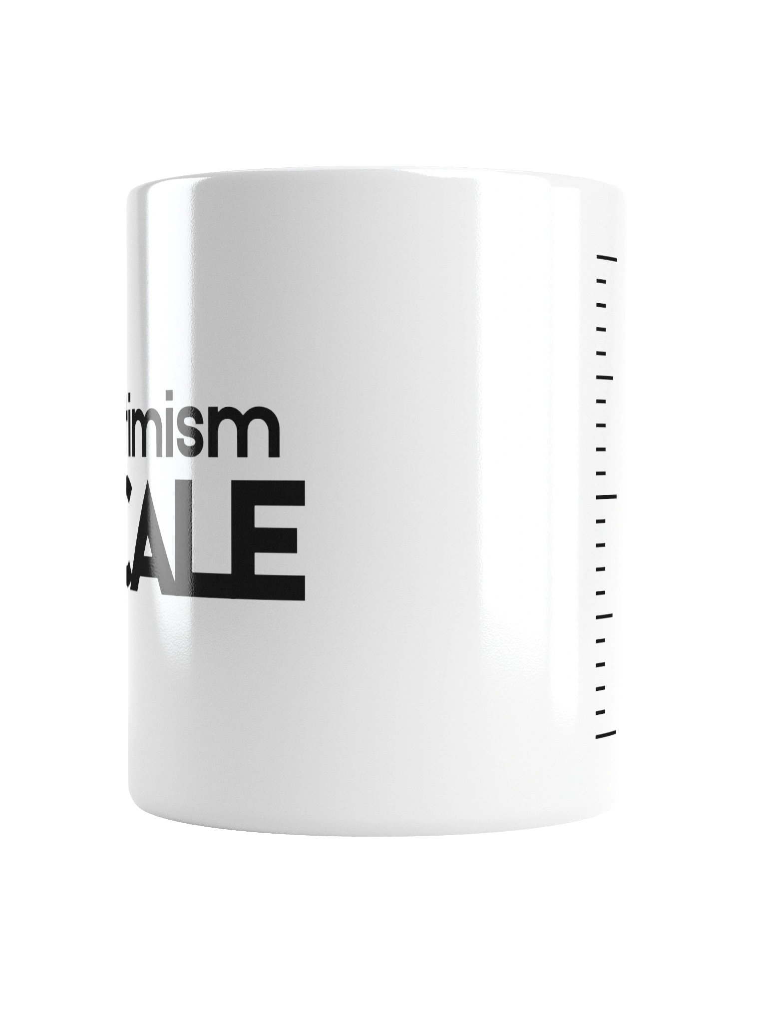 Optimism Scale Mug - Minimalist Shared Living Humour - Coffee Gift product image (2)