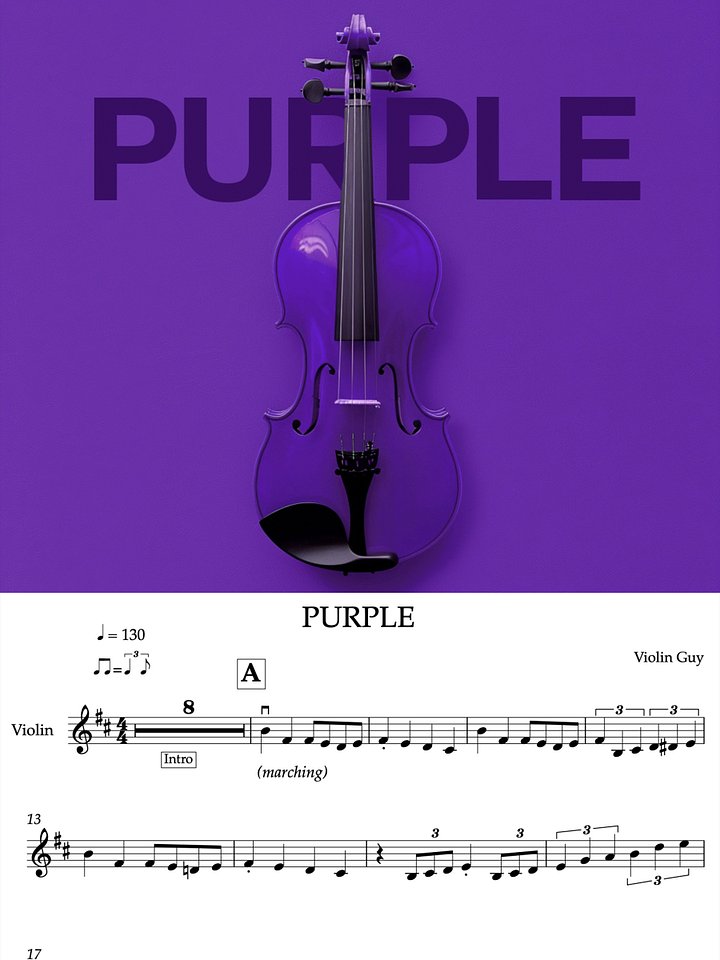 PURPLE - Sheet Music product image (1)