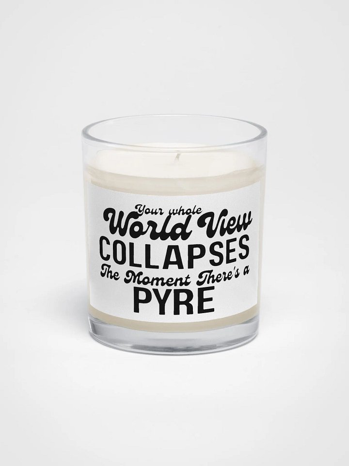 Whole World View Set On Fire | Soy Wax Candle In A Clear Glass Jar by Allcolor product image (1)