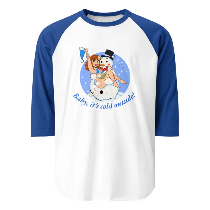 Baby its cold outside! Colored sleeve top product image (1)