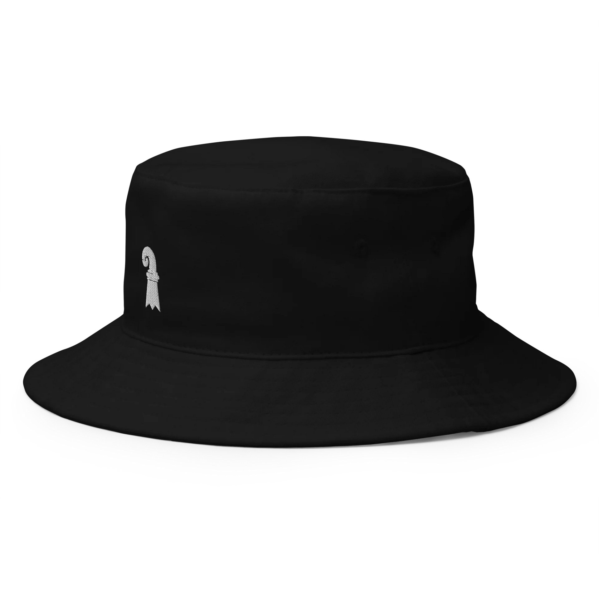Basel-Vibes Bucket Hat mit weiss gesticktem Baslerstab product image (4)