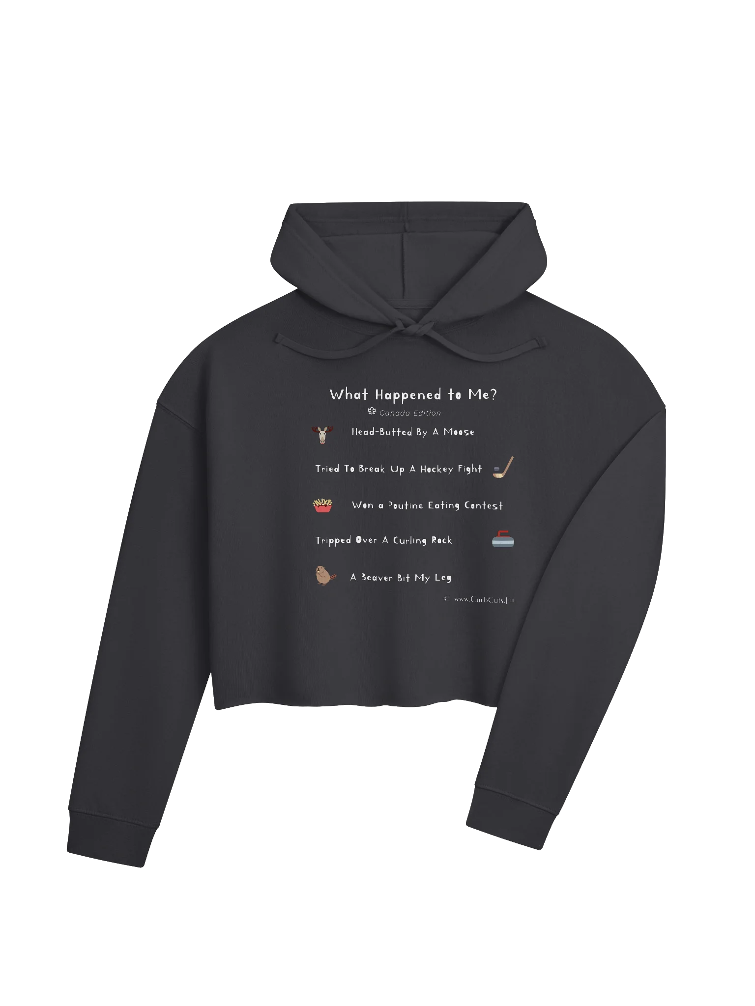 New! WHAT HAPPENED TO ME ? (Canada Edition): Lightweight Cropped Hoodie product image (4)