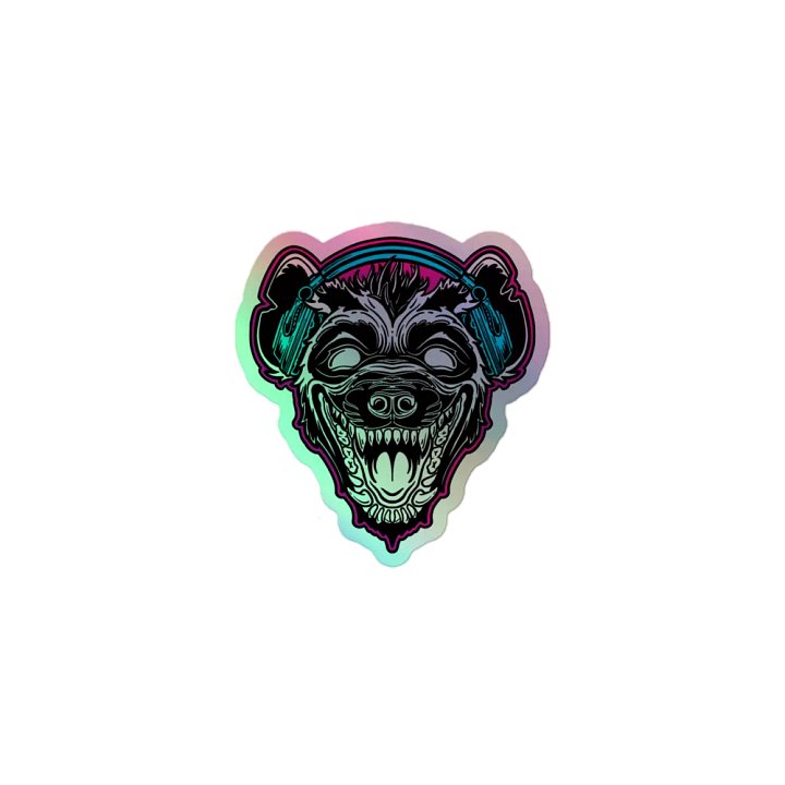 Holographic Hyena Sticker product image (1)