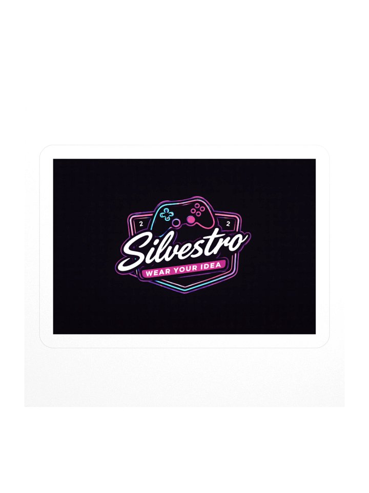 Neon Gamer Logo Kiss Cut Stickers product image (2)