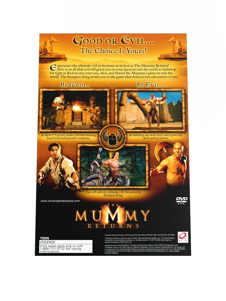 The Mummy Returns (PS2) - Promotional Poster/Flyer product image (1)