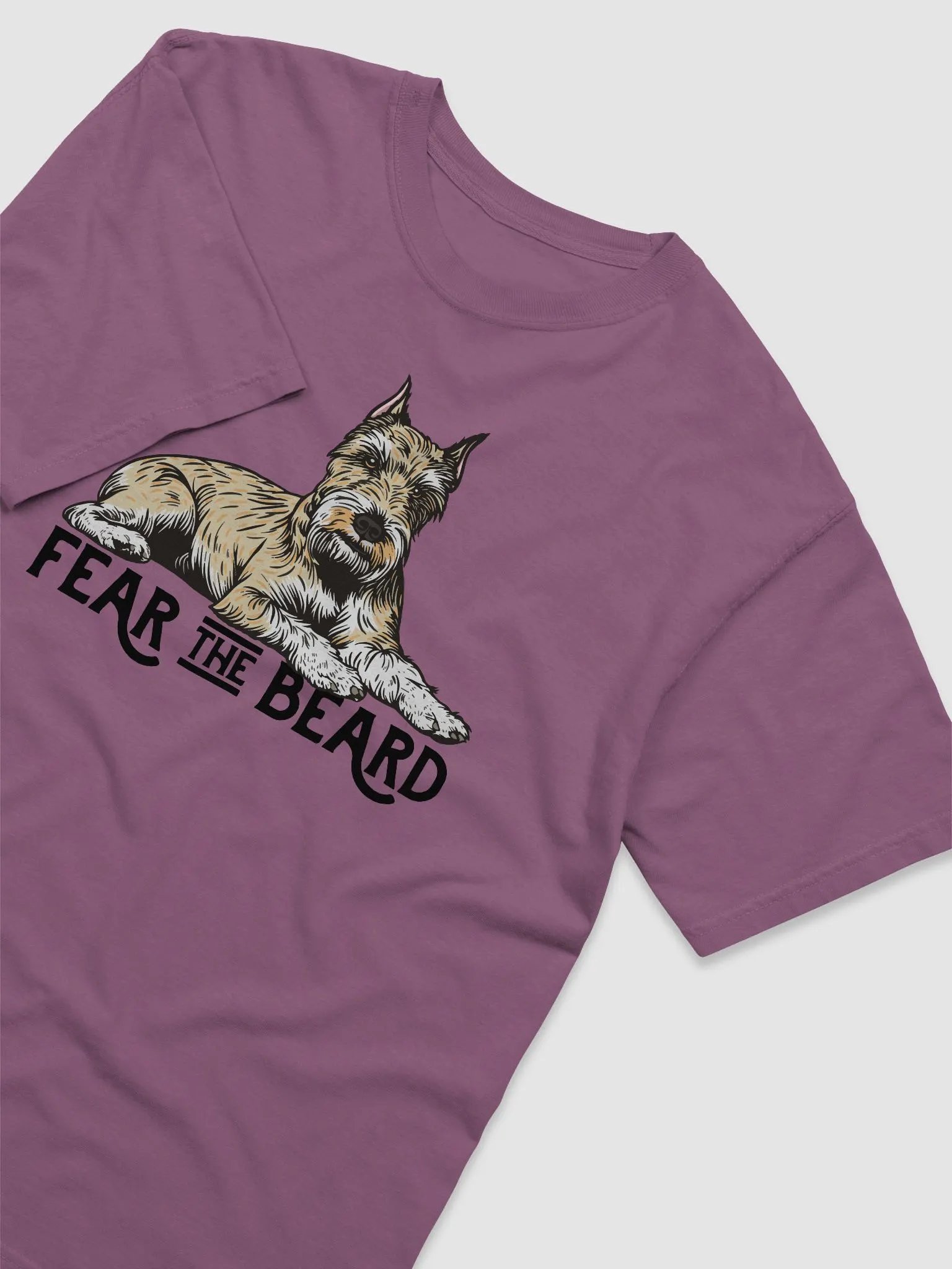 Fear the Beard T-Shirt of a Schnauzer(Wheaten 2) | Funny T-Shirt for Bearded Dog Paw-rents product image (6)