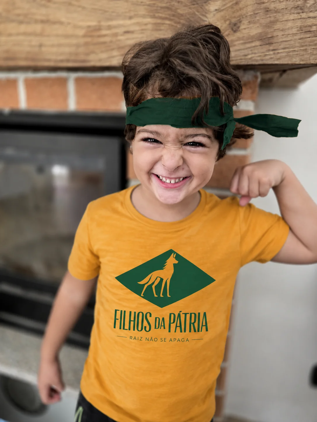 Camiseta Fundadora Filhos da Patria KIDS Amarela product image (2)