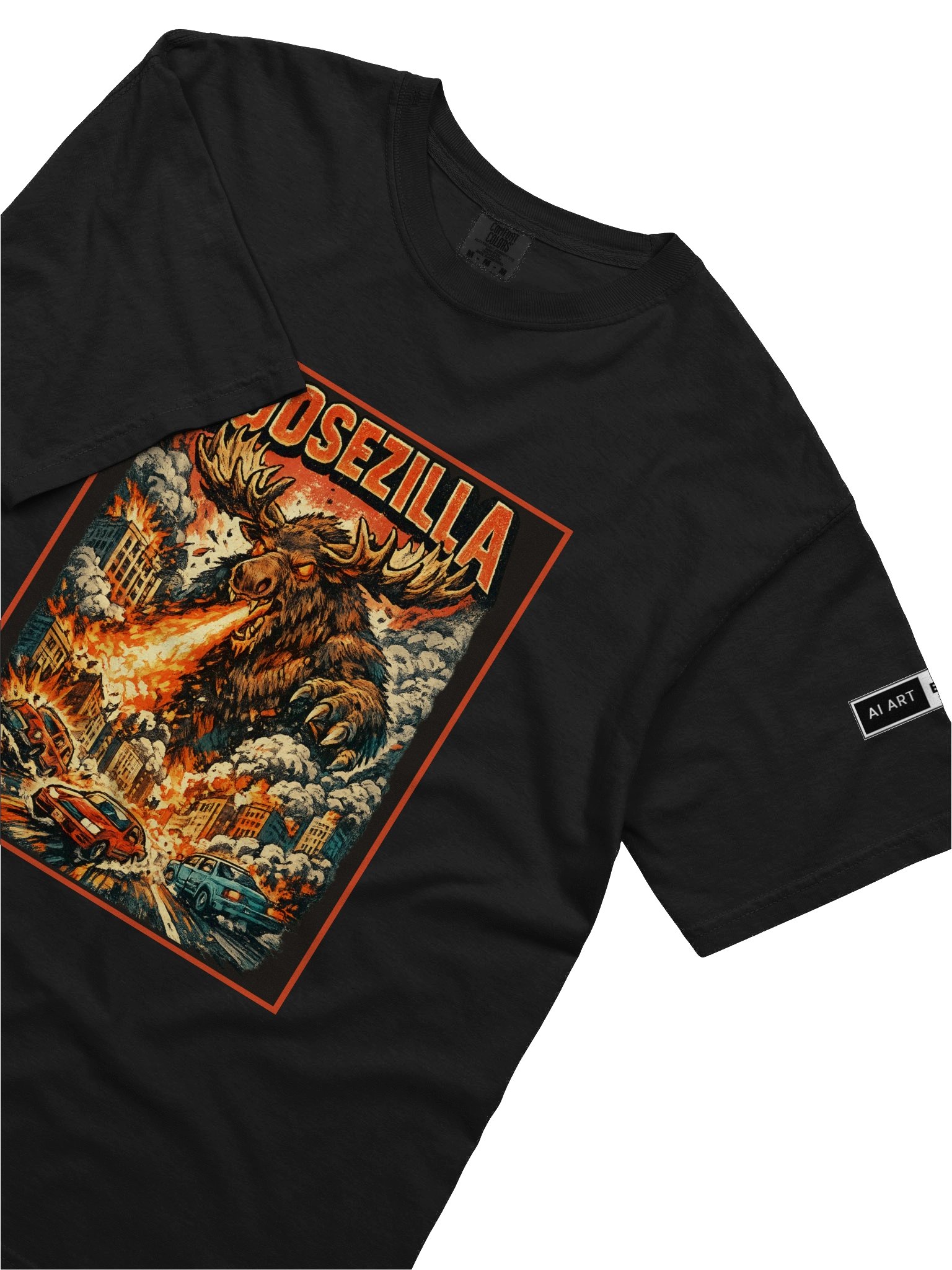 "MOOSEZILLA" 100% cotton T-shirt product image (3)