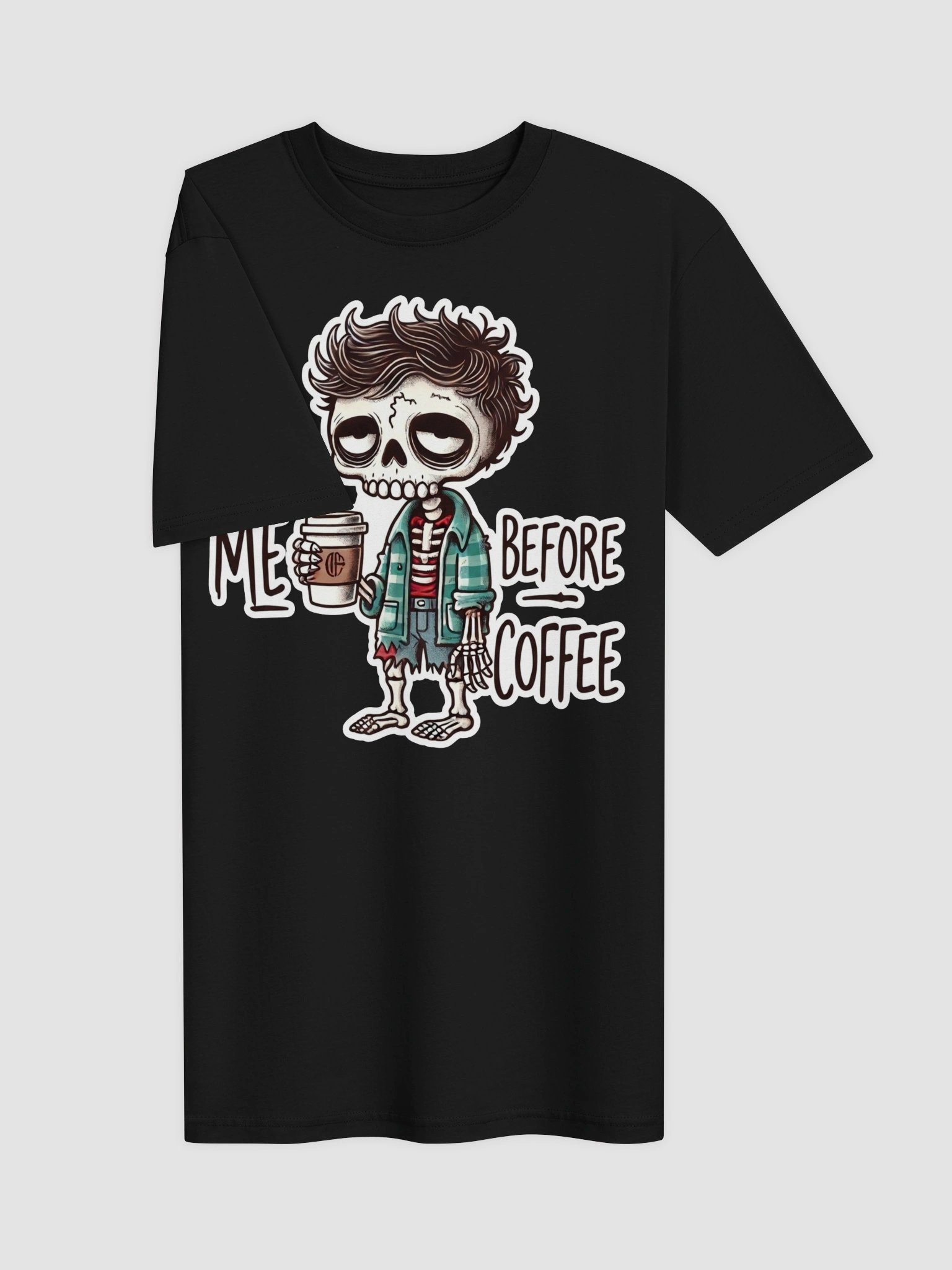"Me Before Coffee" Zombie Guy T-Shirt product image (5)
