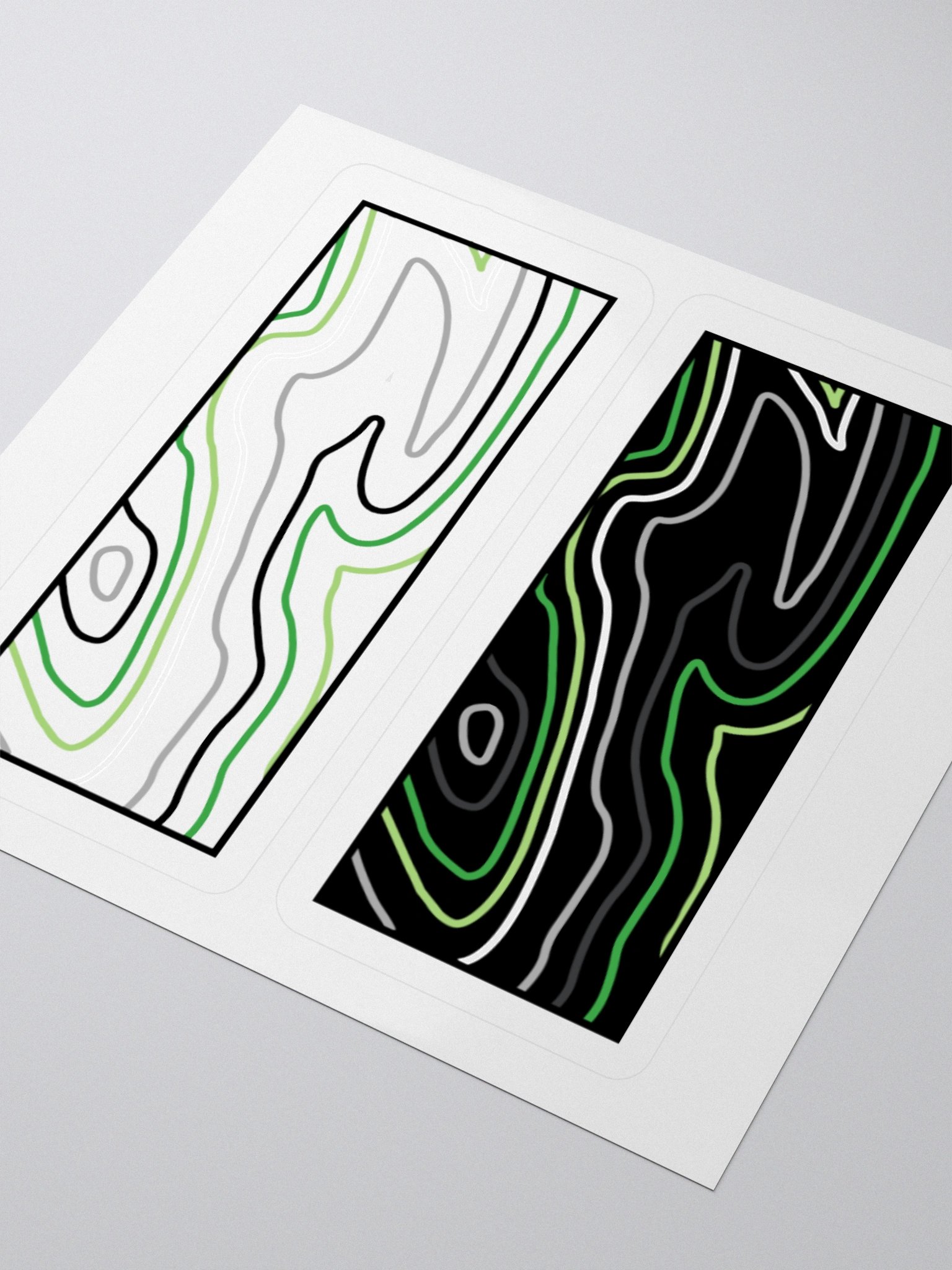 Topographic Pride- Aro Sticker product image (3)