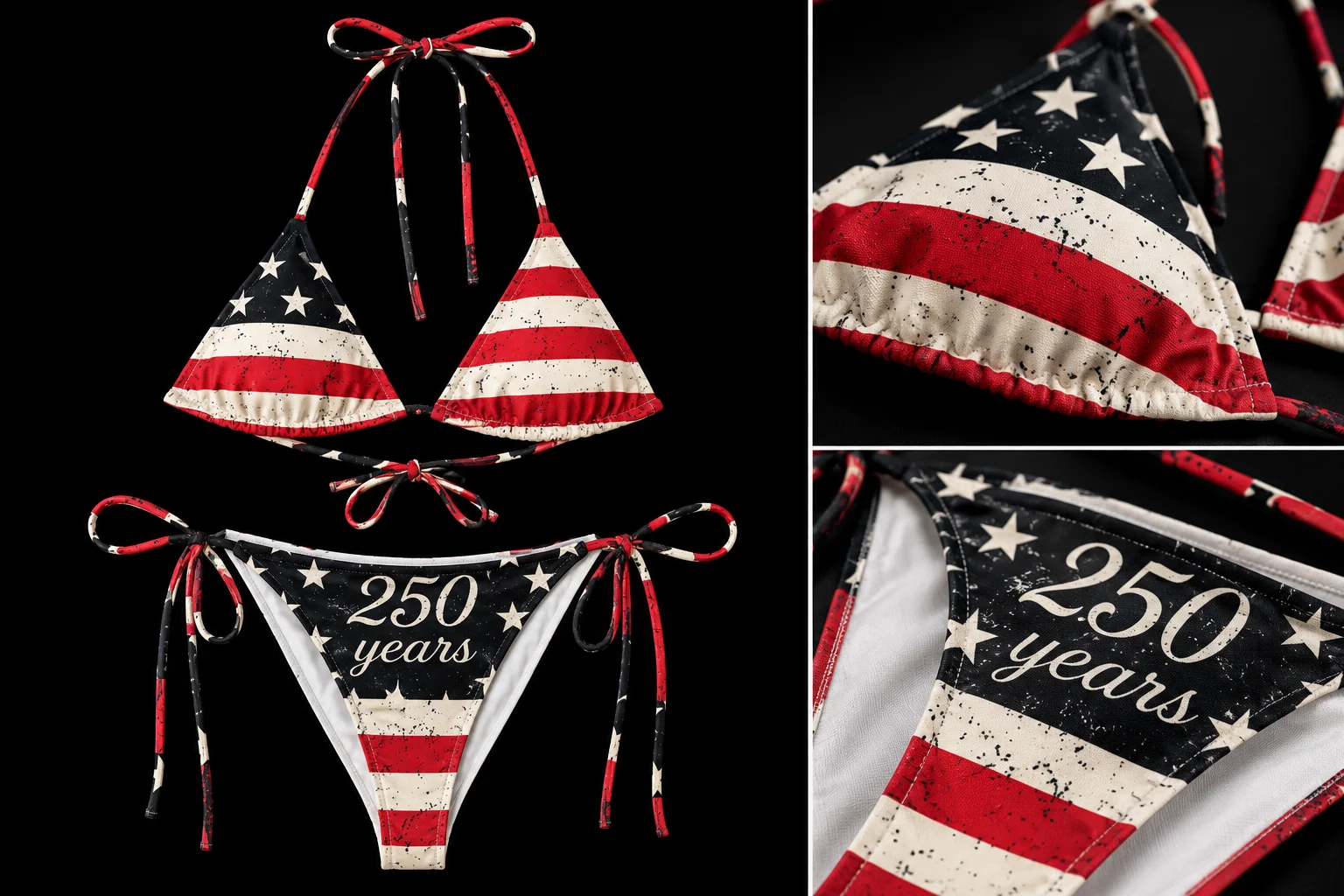 Limited Edition 1776–2026 anniversary Flag String Bikini product image (1)